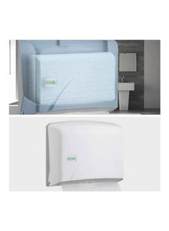 Vialli Plastic Towel Dispenser Paper 200 PaperWith Towel  Dispenser Paper  200 Papers White 
