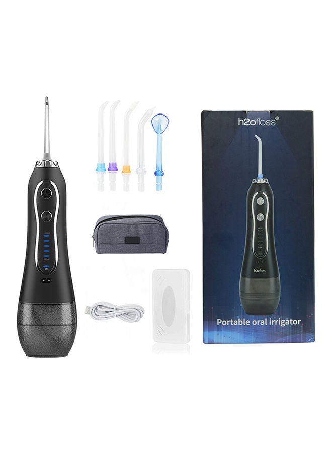 h2ofloss 5-Mode Portable Dental Water Flosser Black 300ml  - Image 2