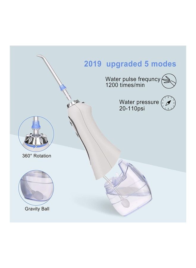 Portable Electric Dental Water Flosser White