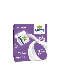 Juhayna 0% Fat Milk 1Liters pack_of_6  - Image 2