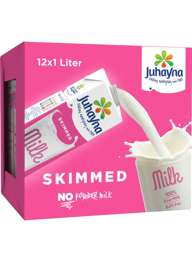 جهينه حليب منزوع الدسم 1لترات pack_of_12 - Image 2