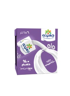 Juhayna 0% Fat Milk 1Liters pack_of_6  - Image 1