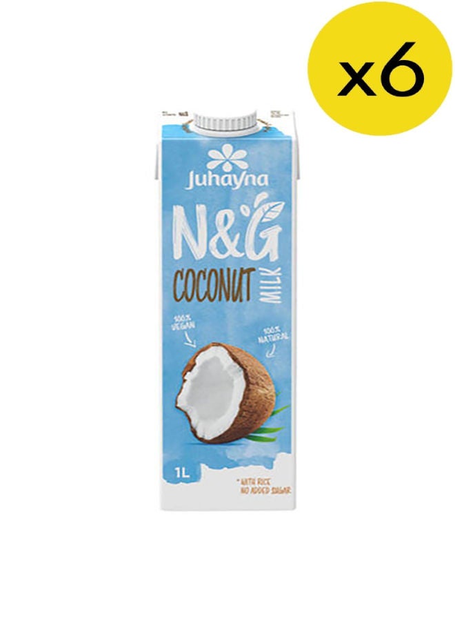 N&G Coconut Milk 1Liters Pack of 6 - v1640791636/N48320869A_1