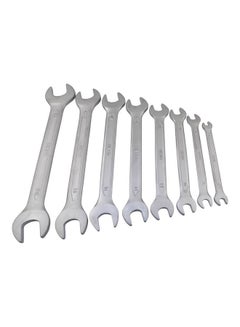 Hero 8-Piece Tools Double Open End Spanner M6x22 Silver 