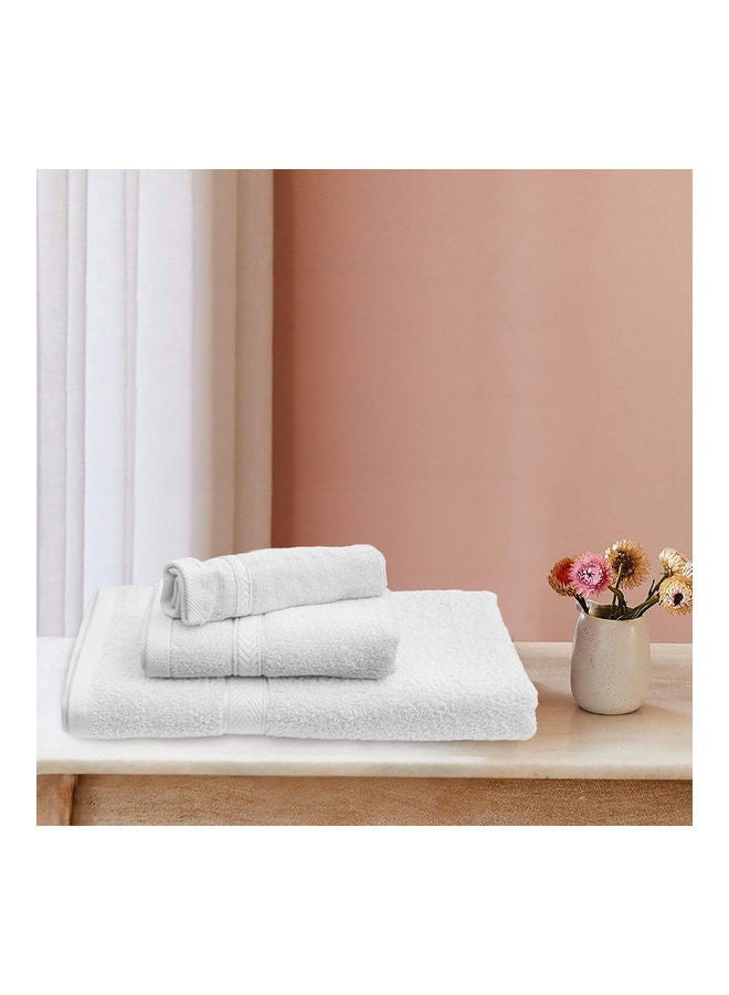 Princess 3-Piece Fast Absorbent Towel Set White 70 x 140cm  - Image 2