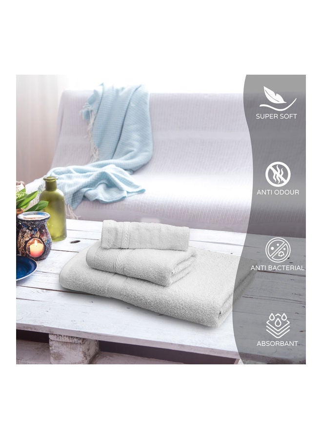 Princess 3-Piece Fast Absorbent Towel Set White 70 x 140cm  - Image 4