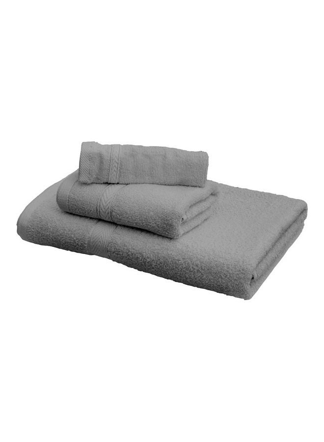 Hotel Linen Klub 3-Piece Fast Absorbent Towel Set Grey 70 x 140cm  - Image 1