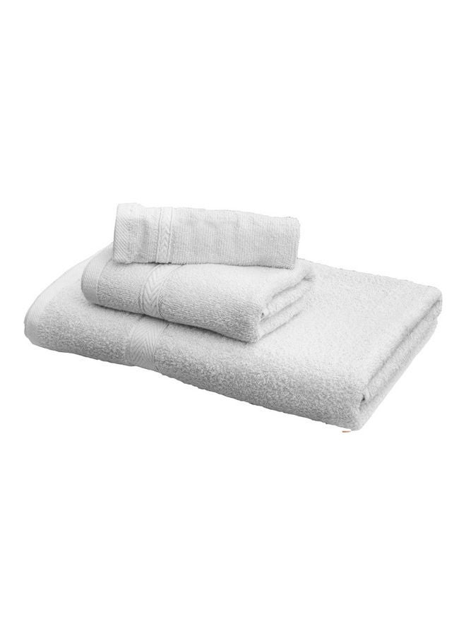 3-Piece Fast Absorbent Towel Set White 70 x 140cm - v1640838495/N52271782A_1