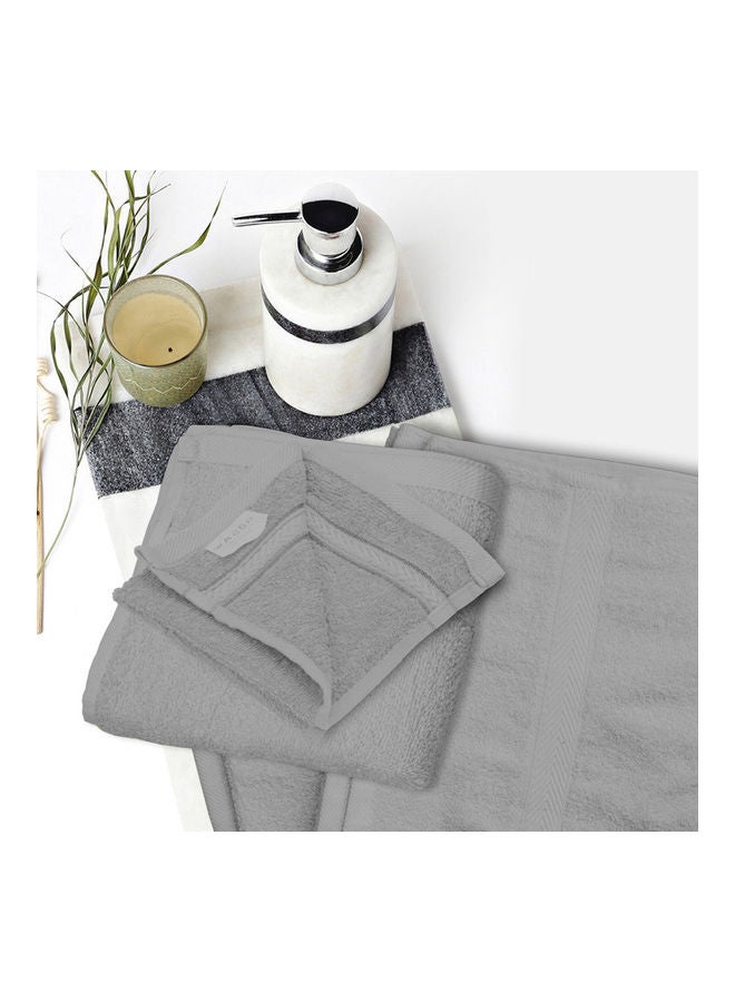 Hotel Linen Klub 3-Piece Fast Absorbent Towel Set Grey 70 x 140cm  - Image 3
