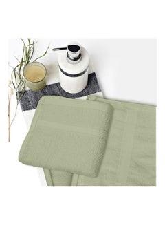 4-Piece Fast Absorbent Towel Set Sage Green 70 x 140cm - v1640838495/N52271803A_4