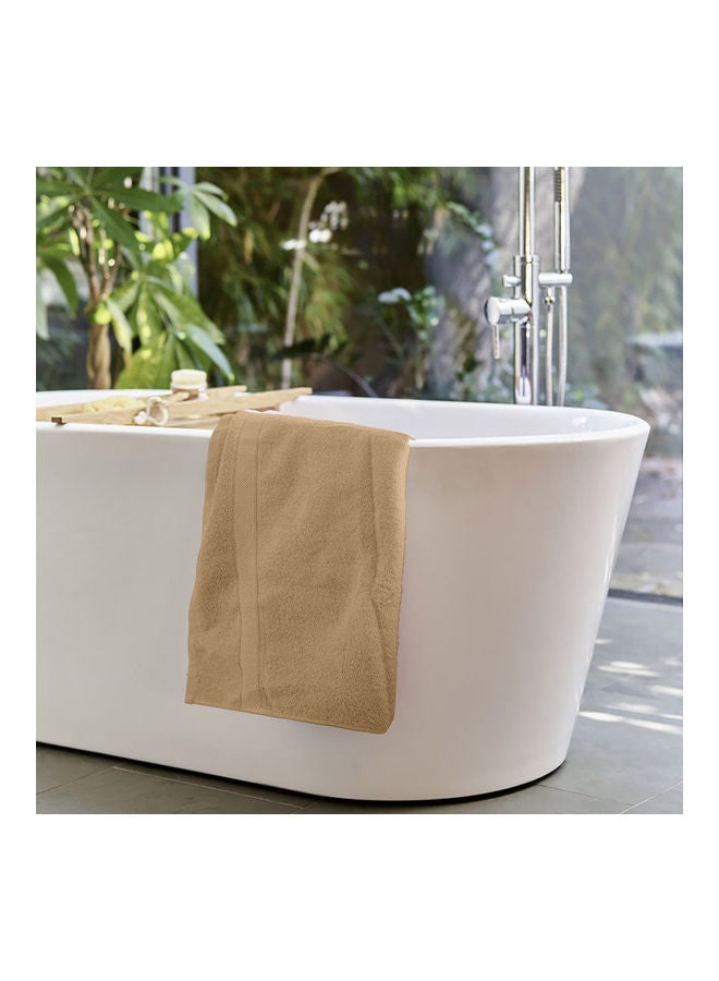 Princess 2-Piece Fast Absorbent Bath Towel Set Beige 70 x 140cm  - Image 3