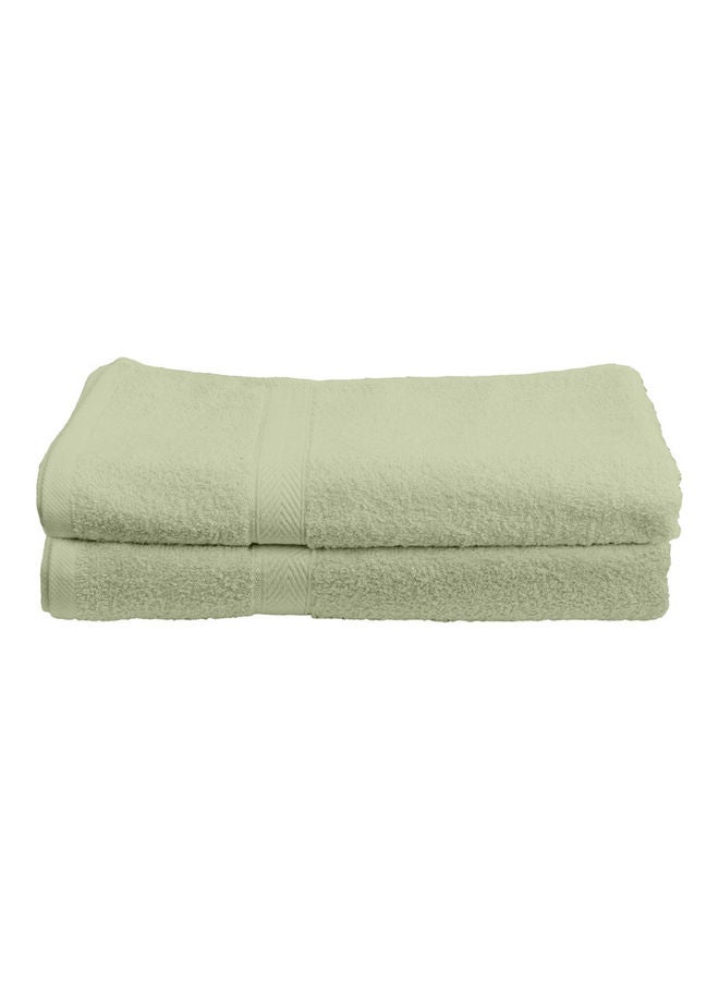 Princess 2-Piece Fast Absorbent Bath Towel Set Sage Green 70 x 140cm  - Image 4