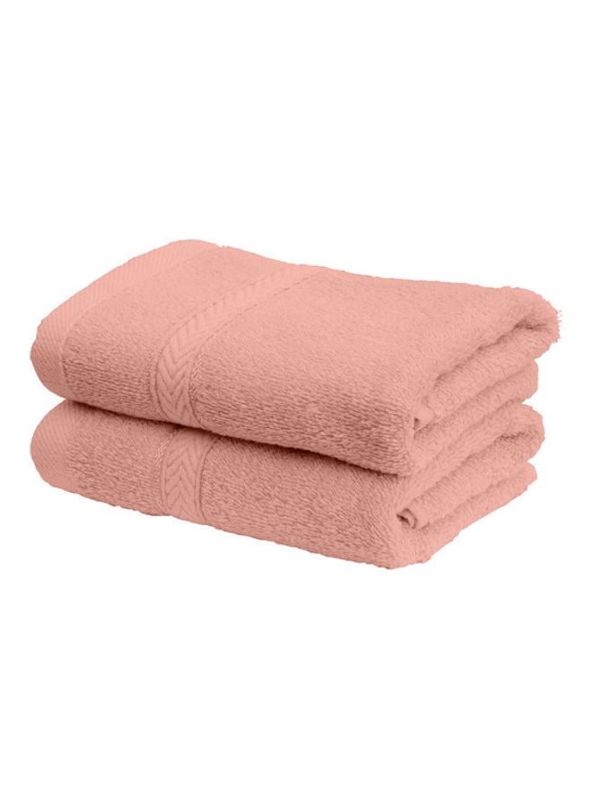 Hotel Linen Klub 2-Piece Fast Absorbent Hand Towel Set Peach 40 x 70cm  - Image 3