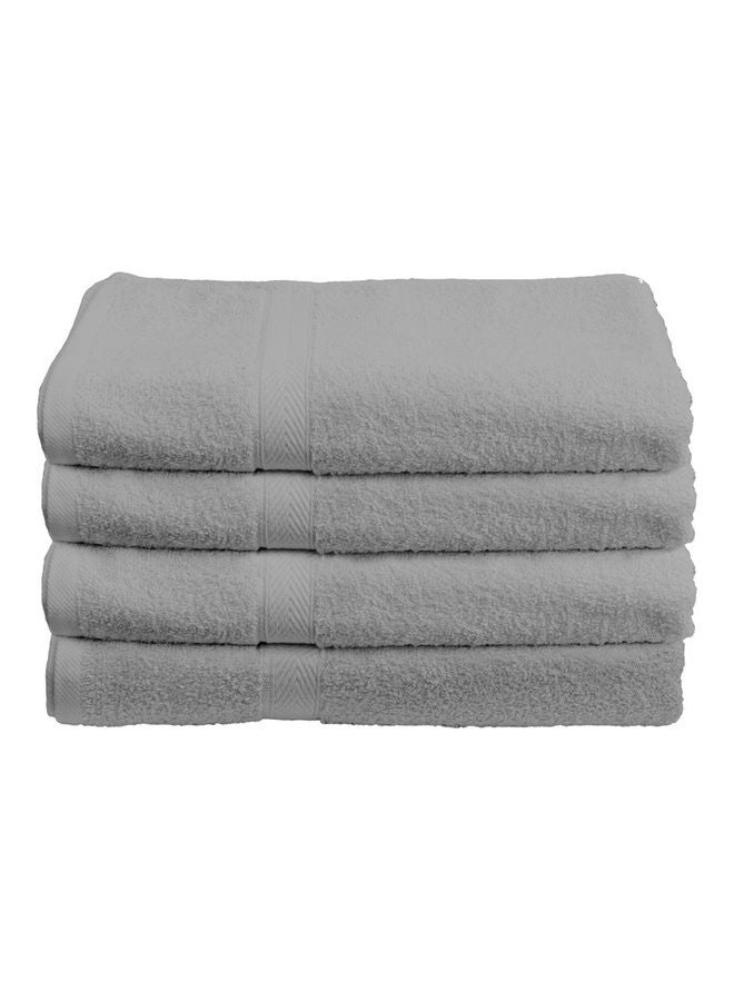 Princess 4-Piece Fast Absorbent Bath Towel Set Grey 70 x 140cm  - Image 2