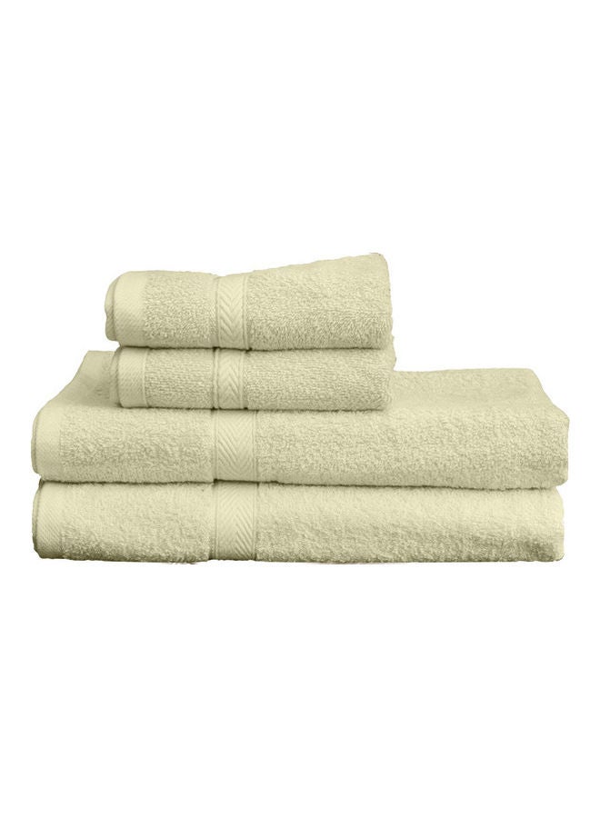 Princess 4-Piece Fast Absorbent Towel Set Cream 70 x 140cm  - Image 2