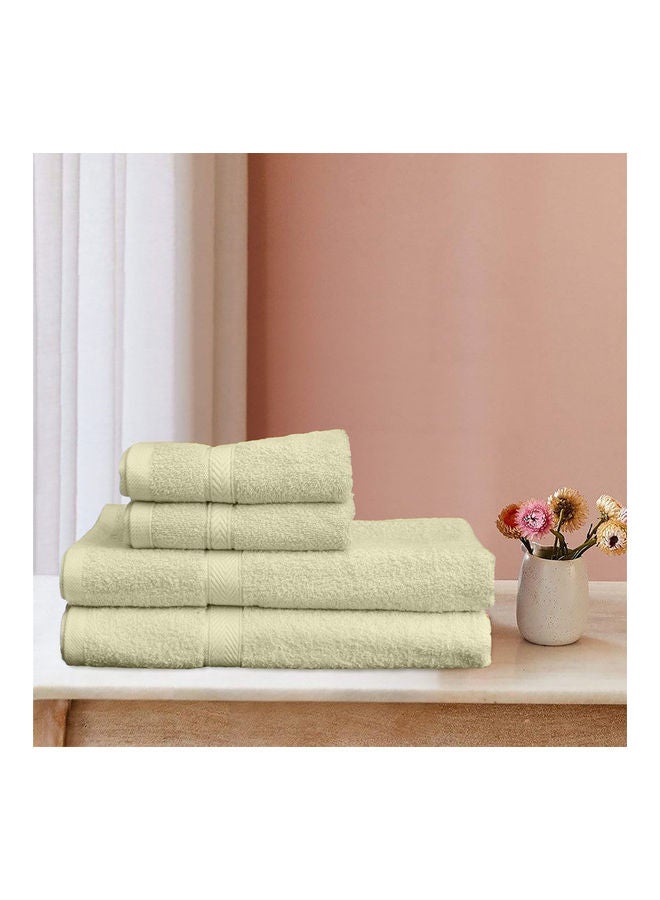 Princess 4-Piece Fast Absorbent Towel Set Cream 70 x 140cm  - Image 3