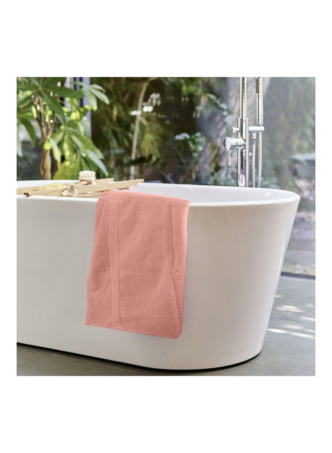 Hotel Linen Klub 2-Piece Fast Absorbent Bath Towel Set Peach 70 x 140cm  - Image 4