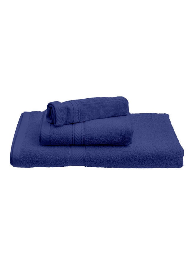 Princess 3-Piece Fast Absorbent Towel Set Royal Blue 70 x 140cm  - Image 2