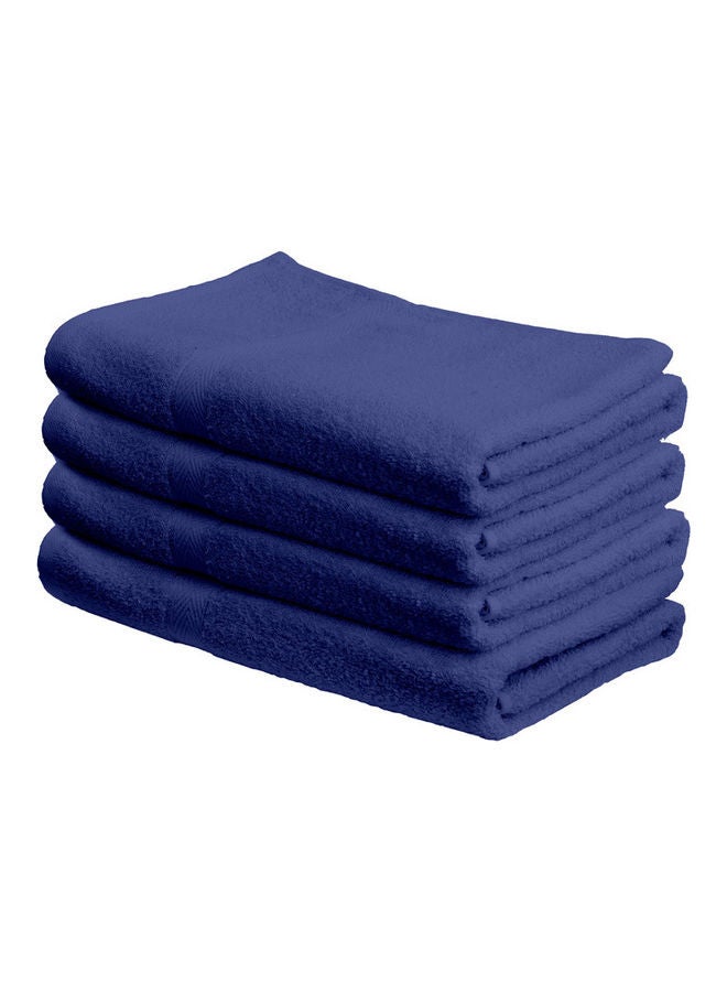 Princess 4-Piece Fast Absorbent Bath Towel Set Royal Blue 70 x 140cm  - Image 1