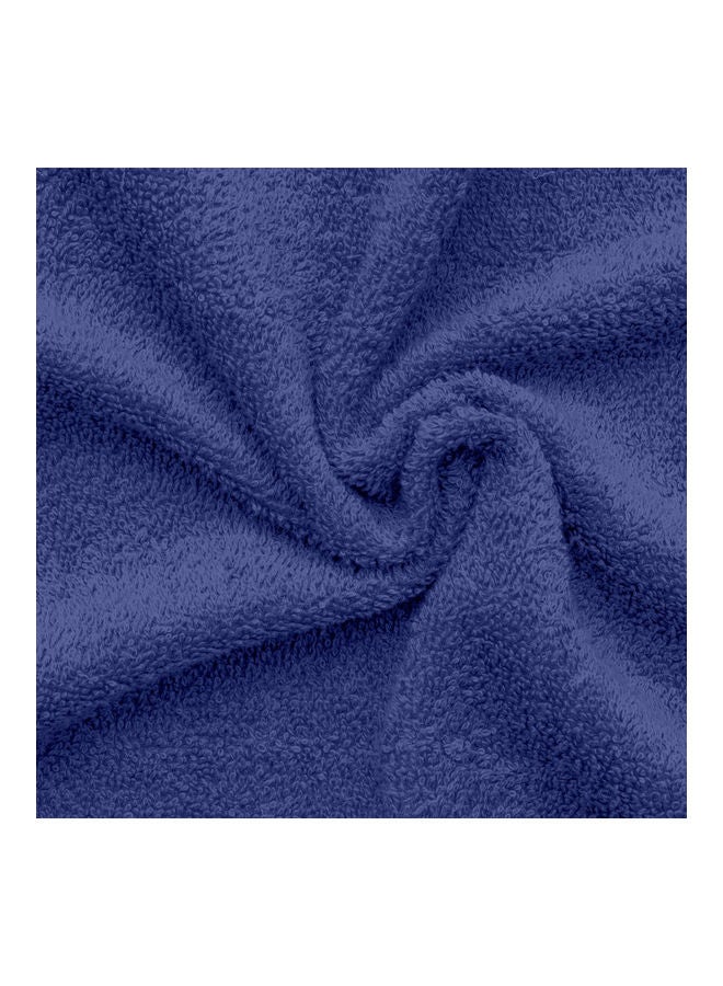 Princess 4-Piece Fast Absorbent Bath Towel Set Royal Blue 70 x 140cm  - Image 4