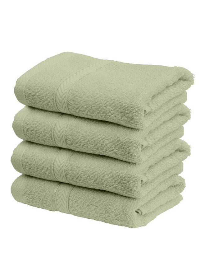Hotel Linen Klub 4-Piece Fast Absorbent Hand Towel Set Sage Green 40 x 70cm  - Image 1