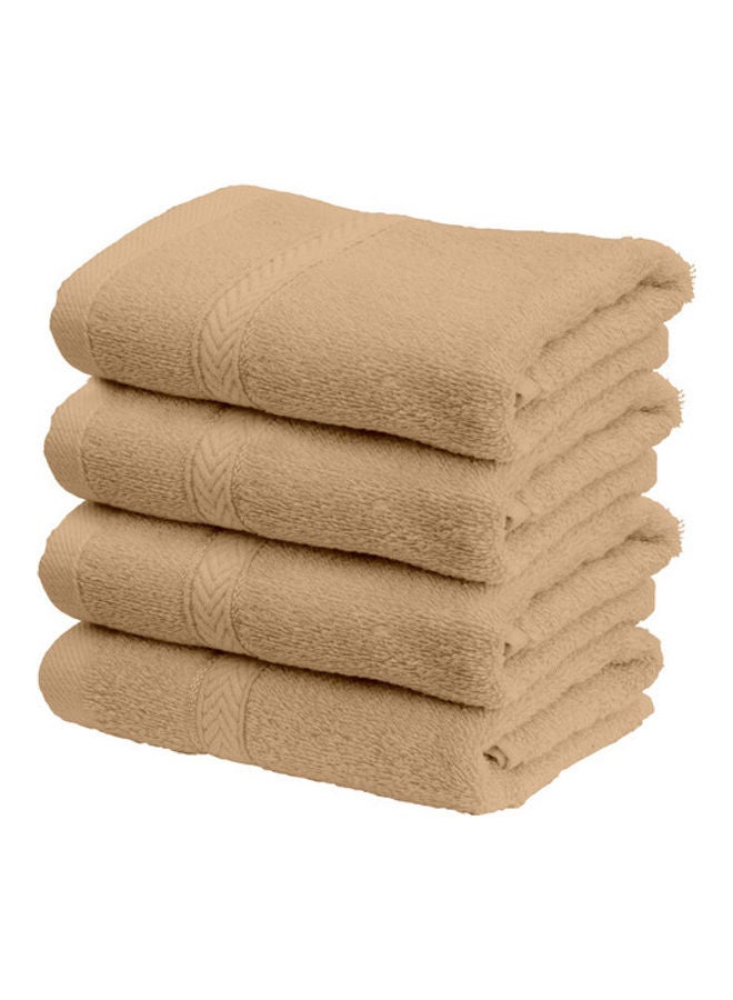 Hotel Linen Klub 4-Piece Set Fast Absorbent Hand Towel Beige 40 x 70cm  - Image 2