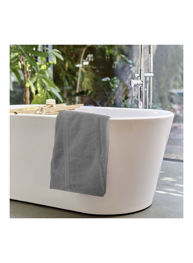 Hotel Linen Klub 2-Piece Fast Absorbent Bath Towel Set Grey 70 x 140cm  - Image 3