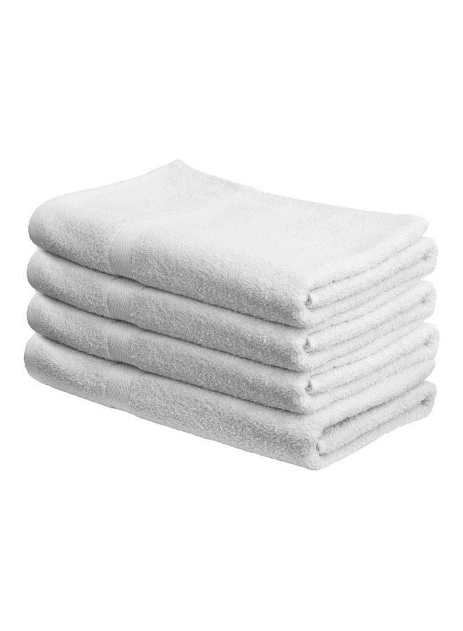 Hotel Linen Klub - 4-Piece Fast Absorbent Bath Towel Set White 70 x 140cm - Image 1