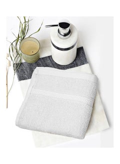Hotel Linen Klub 4-Piece Cotton Terry Hand Towel Set – Fast Absorbent & Quick-Dry, Ringspun Fabric, Size: 40 x 70 cm , White White 40 x 70cm  - Image 5