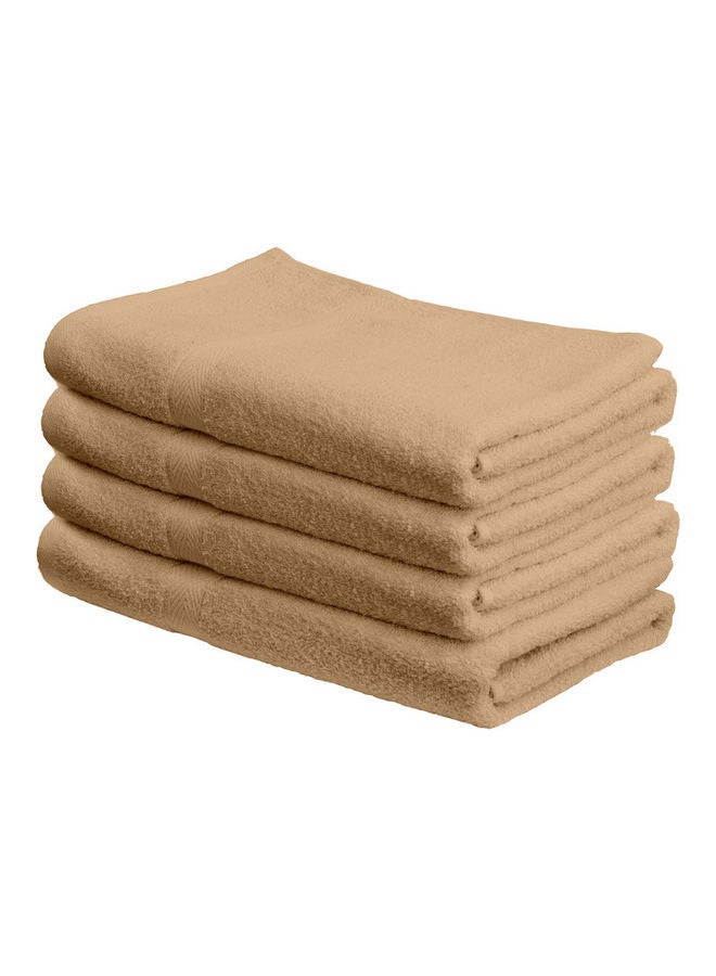 Princess 4-Piece  Fast Absorbent Bath Towel Set Beige 70 x 140cm  - Image 1