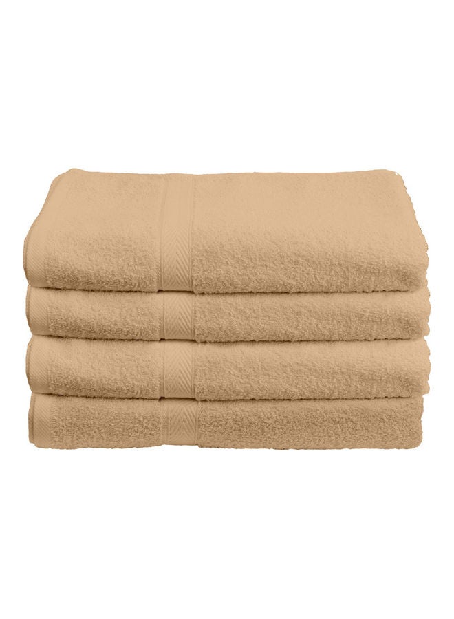 Princess 4-Piece  Fast Absorbent Bath Towel Set Beige 70 x 140cm  - Image 2