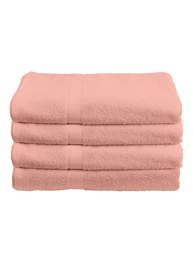 Princess 4-Piece  Fast Absorbent Bath Towel Set Peach 70 x 140cm  - Image 2
