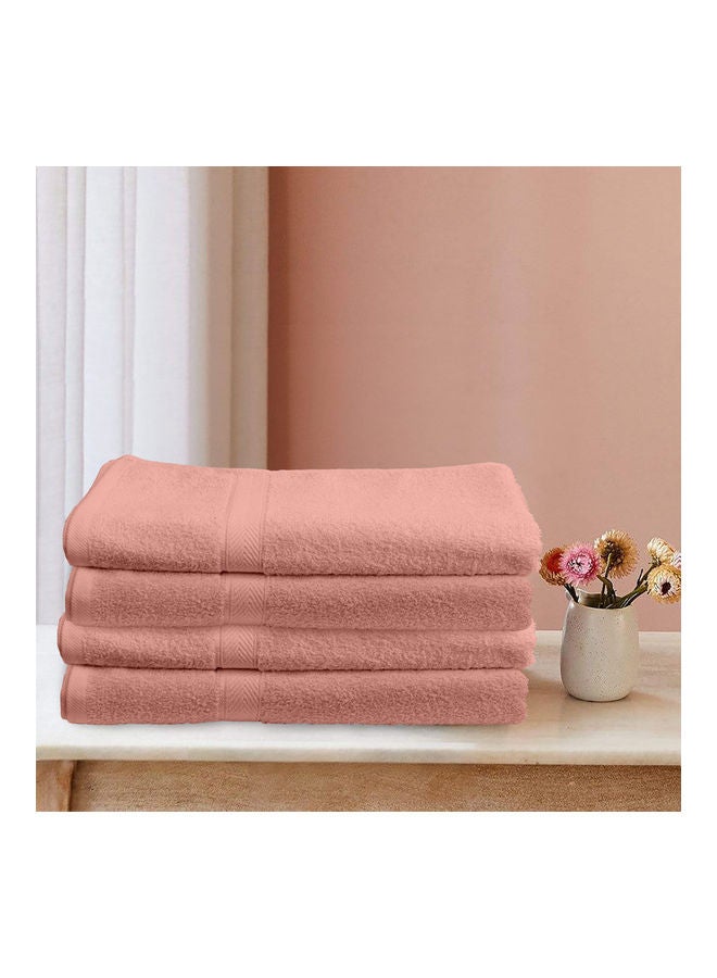 Princess 4-Piece  Fast Absorbent Bath Towel Set Peach 70 x 140cm  - Image 3