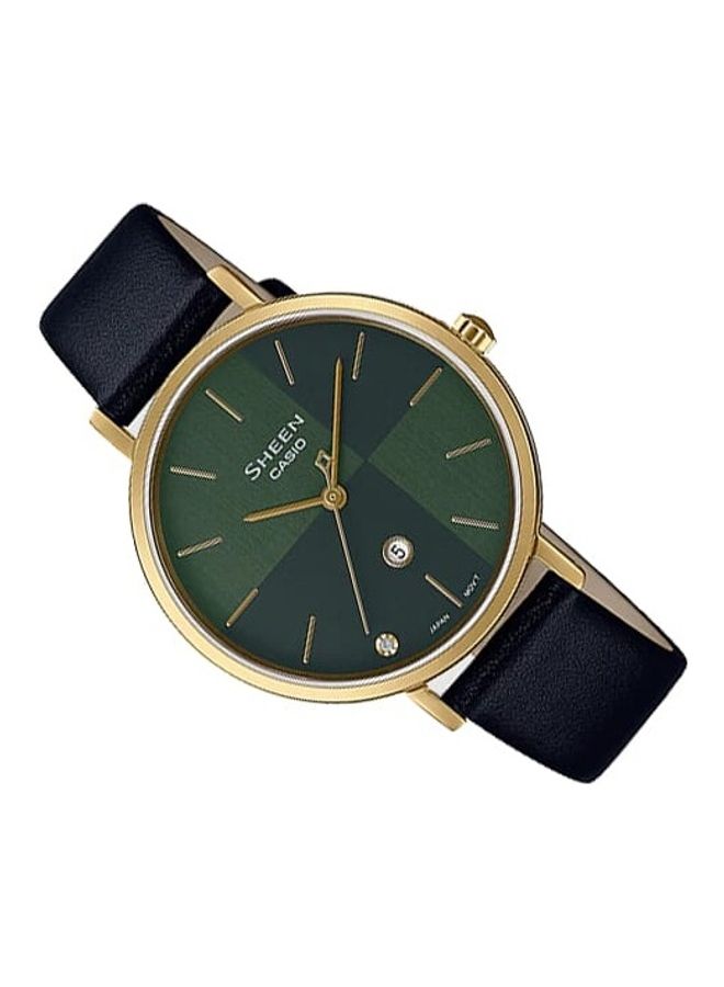 CASIO Women's Genuine Leather Band Watch - Image 2