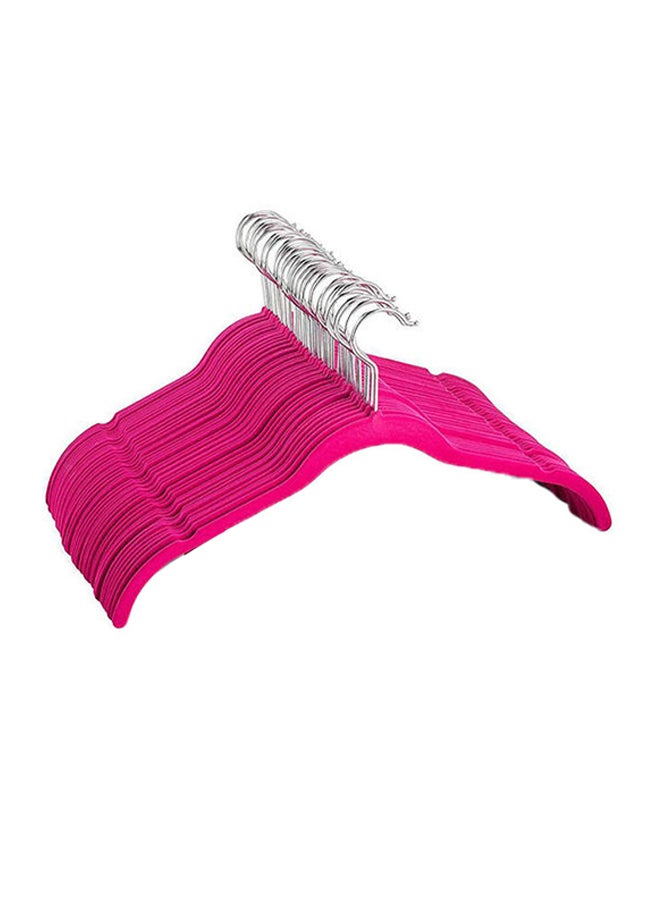 ZOBER 50-Piece Premium Velvet Hangers Pink Pink - Image 1