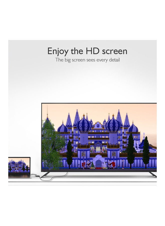 موزع 8 في 1 من منفذ نوع C إلى منفذ HDMI USB بدقة 4K رمادي - Image 5