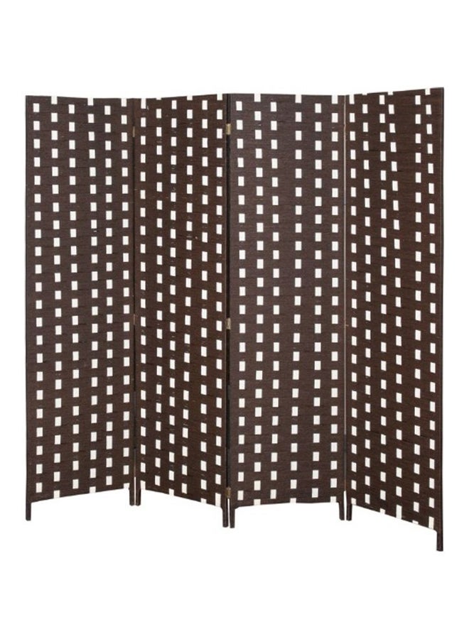 دبيلو تي- إيزي كير مقسم غرفة عالي الجودة يحتوي على 4 ألواح بني/كريمي - Image 1