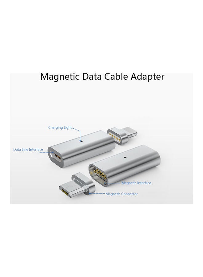 3 in 1 Magnetic Charging Cable Adapter Female to Android Male Micro USB/type-C/iOS Lightning Data Line Converter for Samsung iPhone Multicolour  - Image 4