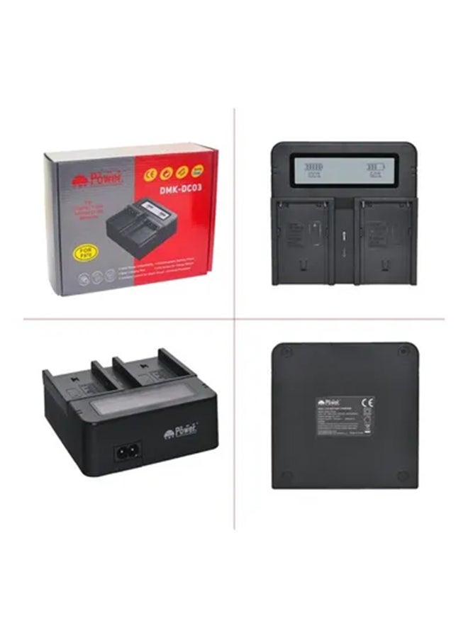 DMK Power DC-03 FM-50 For Sony NP-F970 NP-F960 NP-F770 NP-F570 NP-F330 Black - Image 4