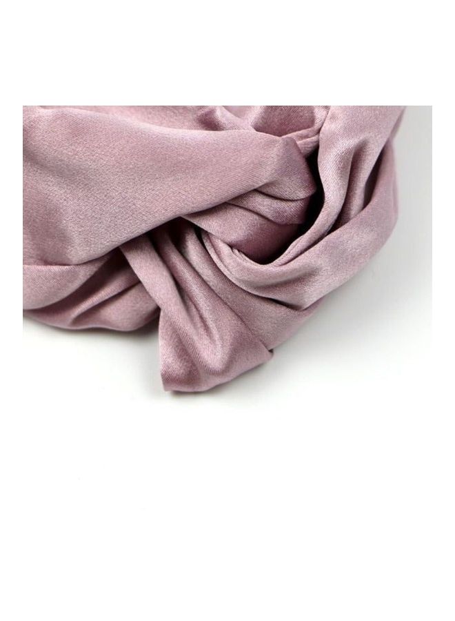Natural Mulberry Silk Headband Purple 30cm - Image 2