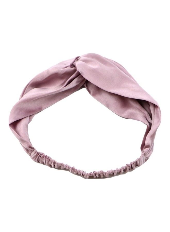 Natural Mulberry Silk Headband Purple 30cm - Image 5