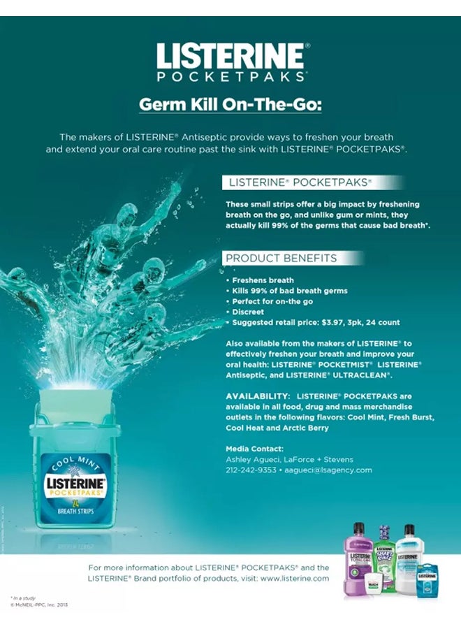 Listerine Cool Mint Pocketpaks & Pocketmist Set Blue 7.7ml  - Image 5