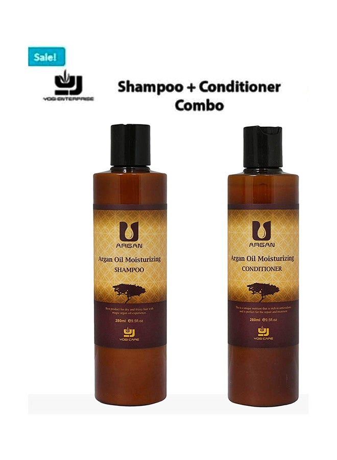 Yogi Care Argan Oil Moisturizing Shampoo and Conditioner Set 280x2ml  - Image 2