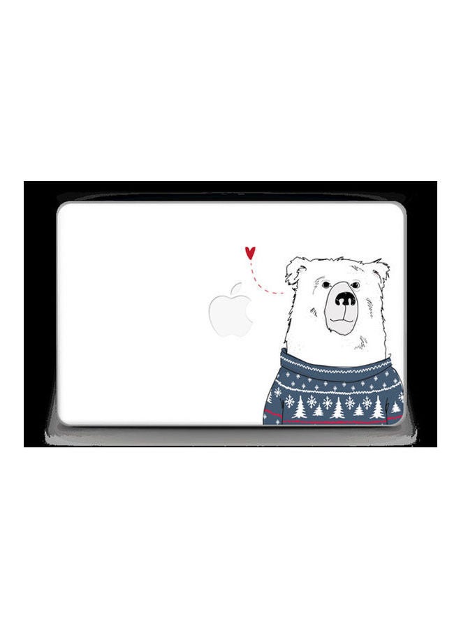 Polar Sweater Bear Skin Cover For Macbook Air 11 Multicolour 