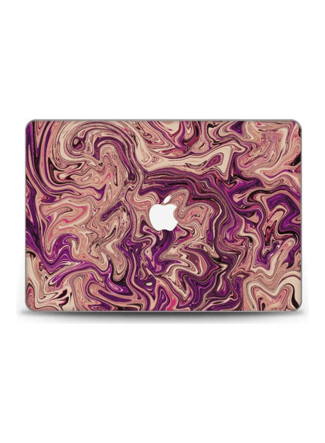 Liquid Marble Shades Of Purple Skin Cover For Macbook Air 13 (2017) Multicolour 