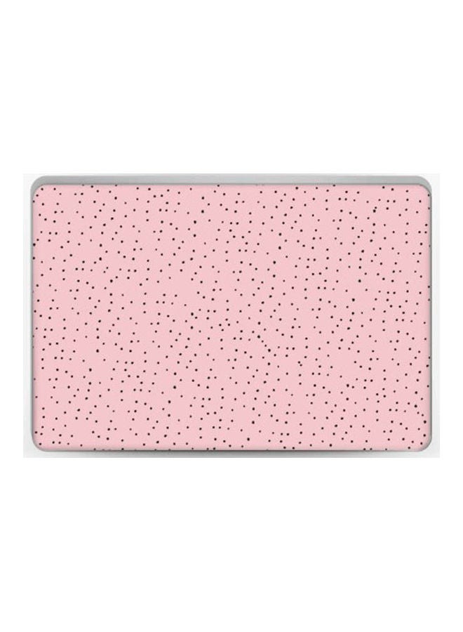 Small Dots On Pink Skin Cover For Laptop Multicolour