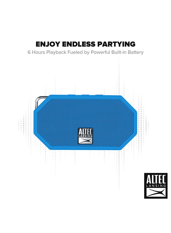 Altec Lansing - Mini H2O 3 Rugged Bluetooth Speaker Blue - Image 1