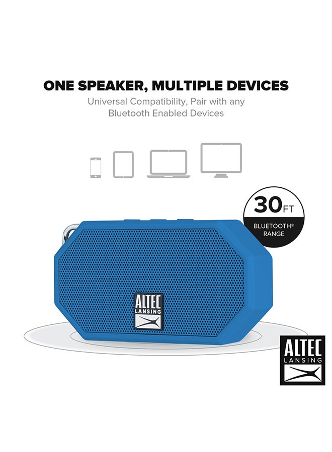 Altec Lansing - Mini H2O 3 Rugged Bluetooth Speaker Blue - Image 1