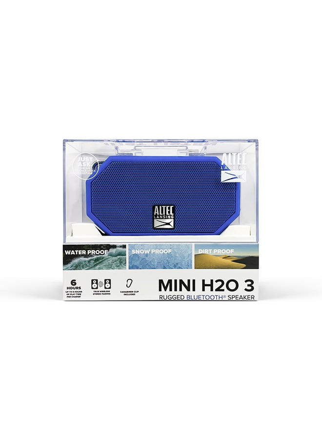 Altec Lansing - Mini H2O 3 Rugged Bluetooth Speaker Blue - Image 1