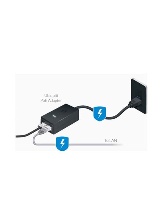 UBIQUITI Networks POE-24-12W-G PoE Injector, 12W Black  - Image 2